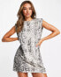 AllSaints Coni tank dress in snake print