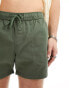 ASOS DESIGN 2 pack slim chino shorts in khaki and stone save