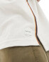 Paul Smith towelling revere collar polo shirt in cream