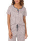 Women's 2-Pc. Cropped Short-Sleeve Pajamas Set