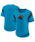 Women's Blue Carolina Panthers Primary Logo Fashion Top