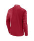 Men's Scarlet San Francisco 49ers Ringer Quarter-Zip Jacket