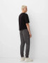 Bershka straight leg in dark grey