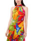 Women's Printed Halter Maxi Dress