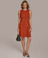 Donna Karan Women's Jewel-Neck Sleeveless A-Line Dress