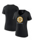 Women's Black Boston Bruins 2024 Stanley Cup Playoffs Breakout V-Neck T-Shirt