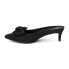 BEACH by Matisse Bow Pointed Toe Kitten Heels Mules Womens Black Dress Casual BO