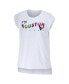 Women's White Houston Texans Greetings From Muscle T-shirt