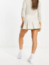 Daisy Street pleated mini skirt in cream