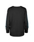 Women's Black Distressed Carolina Panthers Tom Cat Long Sleeve T-shirt