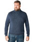 Big & Tall by KingSize Shoreman's Cable Knit Turtleneck Sweater