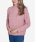 Women's Classic Chenille Diamond Stitch Turtleneck Sweater