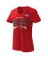 Women's Red Bubba Wallace Dream Team V-Neck T-shirt