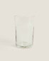 Hammered glass tumbler