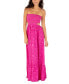 Juniors' Hibiscus Strapless Side-Cutout Maxi Dress