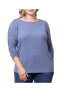 Women's Plus Size Reverie Boat Neck Ruched Sleeve Top