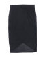 Max Studio 159942 Women's Medium High Low Hem Wrap Black Skirt Size Small