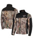 Men's Realtree Camo, Black Atlanta Falcons Circle Hunter Softshell Full-Zip Jacket