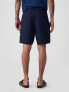 8" Linen-Cotton Cargo Shorts