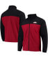 Men's Black, Cardinal Arkansas Razorbacks Flanker III Fleece Team Full-Zip Jacket