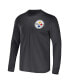 Men's NFL x Darius Rucker Collection by Black Pittsburgh Steelers Team Long Sleeve T-shirt