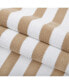 Cali Cabana Striped Beach Towels (4 Pack), 30x60 in., Color Options 100% Soft Cotton