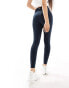 ASOS 4505 Petite Icon running tie waist gym legging with phone pocket in navy