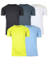 Men's Short Sleeve Moisture-Wicking Quick Dry Performance Crew Neck Tee -5 Pack