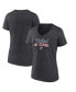 Women's Heather Charcoal Team USA Victory V-Neck T-Shirt