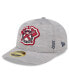 Men's Gray Atlanta Braves 2024 Clubhouse Low Profile 59FIFTY Fitted Hat