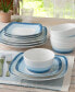 Colorscapes Layers 12 Piece Square Dinnerware Set