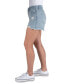 Juniors' Cotton High-Rise Embellished Distress Shorts