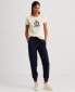 Lauren Ralph Lauren Crepe Athleisure Sweatpants French Navy 14