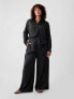 Crinkle Texture Satin Pants