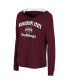 Women's Maroon Mississippi State Bulldogs Catalina Hoodie Long Sleeve T-shirt