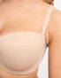 ASOS DESIGN Fuller Bust microfibre moulded multiway strapless bra in beige