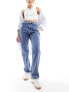 Tommy Jeans Julie high rise straight leg jeans in mid wash