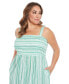 Plus Size Striped Maxi Dress