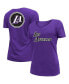 Women's Purple Los Angeles Lakers 2022/23 City Edition V-Neck T-shirt