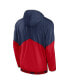 Men's Navy and Red St. Louis Cardinals Overview Half-Zip Hoodie Jacket