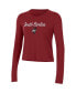 Women's Garnet South Carolina Gamecocks Vault Cropped Long Sleeve T-shirt