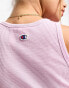 Champion Reverse Weave premium waffle vest in pink