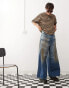 Cheap Monday Rad Super wide leg jeans in grime blue wash