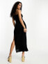 Extro & Vert cami maxi dress in sheer leopard velvet burnout