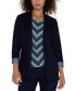 Women's Denim Knit Boyfriend Blazer