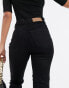 Topshop comfort stretch Mom jeans in clean black