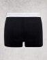 Topman 7 pack trunks in black, white, grey marl navy and stone with white waistband