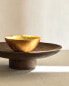 Golden glass bowl