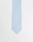 ASOS DESIGN tie with texture in light blue