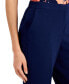 Slim Straight-Leg Elastic-Back Pants